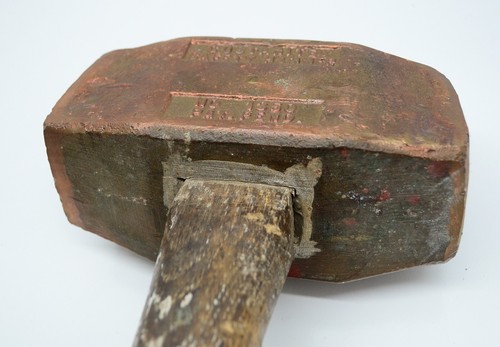 Custanita Nº Martillo de trineo de seguridad 1350 sin chispas 14 libras cabeza de cobre de colección - Imagen 9 de 24