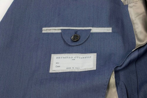 NWT$5295 Brunello Cucinelli Men Herringbone Sport Coat W/LogoButtons48/38US A248 - Picture 8 of 10