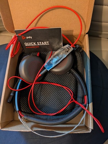 Plantronics Poly Blackwire 5220 Stereo USB-C & 3.5mm Wired Headset With Mic GUC