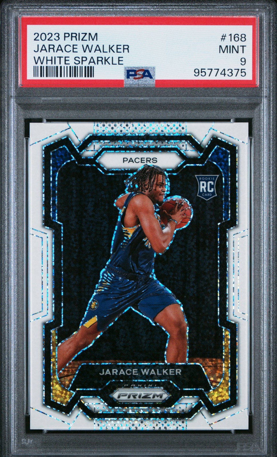 2023-24 Prizm White Sparkle JARACE WALKER - PSA 9 - SSP RC #168