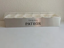 PATRON TEQUILA Covered Bar Caddy Condiments Garnish Tray 6 Compartments NOS