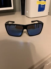 Costa Del Mar Men's Rincon Rectangular Sunglasses - Black/Blue