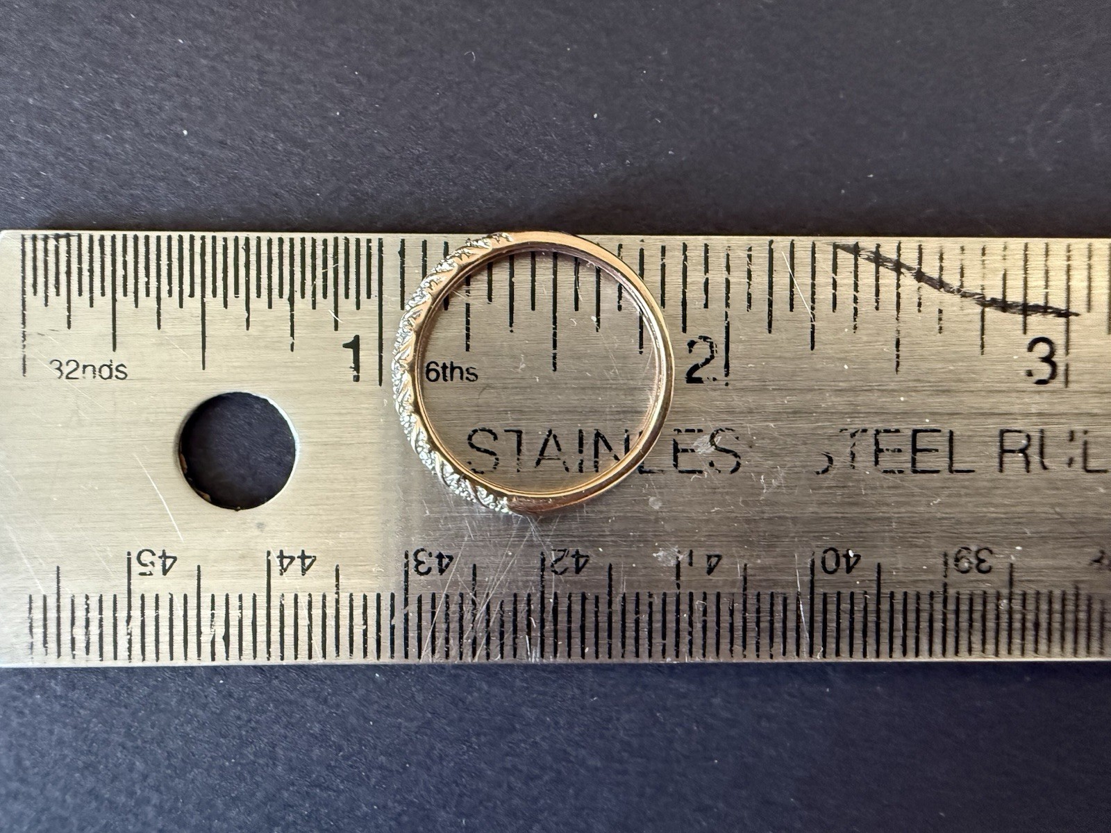 1.15g Solid 10k Rose Gold Stackable Sculpted Cabl… - image 6