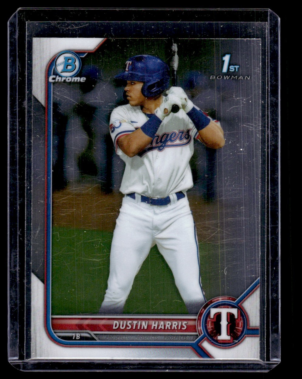 2022 Bowman Chrome Dustin Harris Texas Rangers #BCP-119