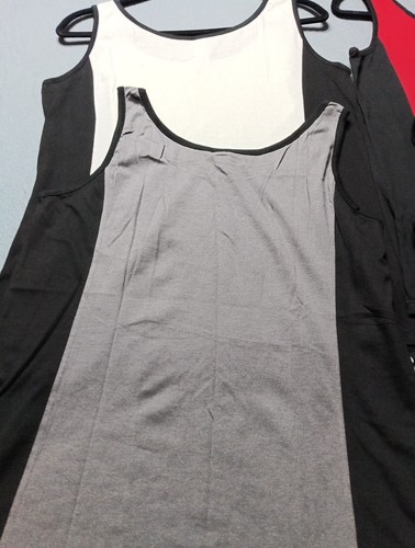 Women’s Two-Tone Active Tank Top Blouses Set of 4 Size L Same Style/Cut/Size NEW - Picture 6 of 12