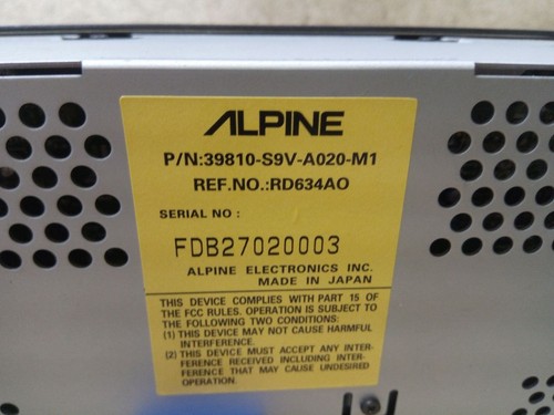 Pantalla de navegación 39810-S9V-A020 compatible con 03-05 HONDA PILOT w71-201090 - Imagen 4 de 5