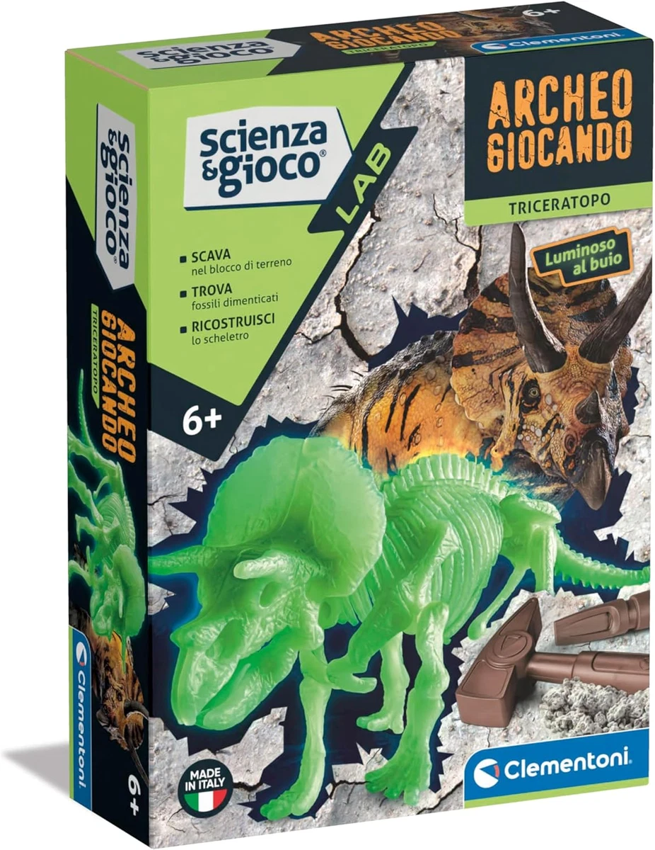 Dinosaur Eggs Scavenger Hunt: Kit Archeologo Per Bambini 4-12 Anni Con 12 Uova Da Scavare, 12 Strumenti, Tappetino Gioco E Carte Apprendimento, Regalo Ideale