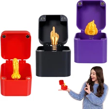 Middle Finger in a Box, Funny Gag Gifts for Men,White Elephant Gifts for Adults,