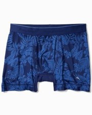 TOMMY BAHAMA Kingdom Blue Aloha Print Mesh Tech Boxer Briefs NEW Small