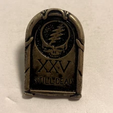 Grateful Dead Pin - XXV Still Dead  - Vintage Sterling 1989 GDM Steal Your Face