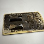 Antique Vintage Robinson Furnace Co Chicago IL Damper Chain Cover Cast Iron Rare — photo 3