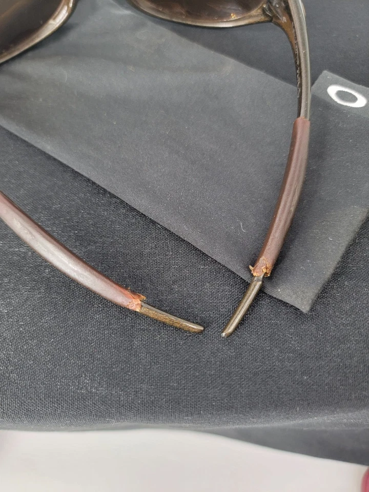 1990s Vintage Bronze Oakley Jacket Sunglasses Made In USA Rare Foto 4 de 4