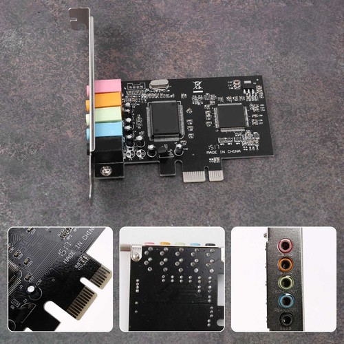 PCIe Soundkarte 5.1, PCI Express Surround 3D-Audiokarte fuer PC mit hoher D9167 - Bild 2 von 8