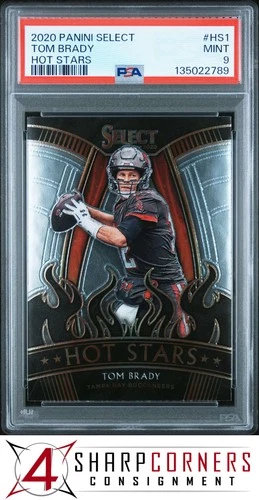 2020 PANINI SELECT HOT STARS #HS1 TOM BRADY BUCCANEERS PSA 9