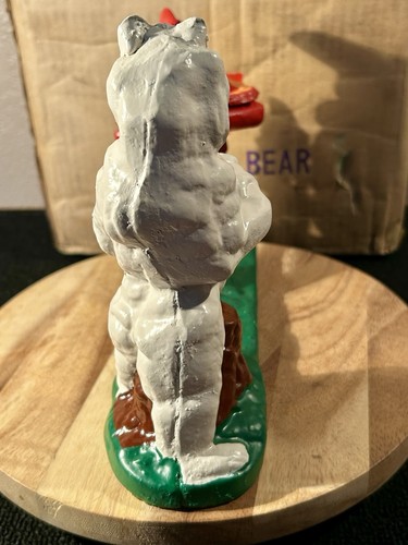 Indian Shooting Bear Mechanical Cast Iron Penny Bank,OriginalBox /Instructions - Picture 13 of 23