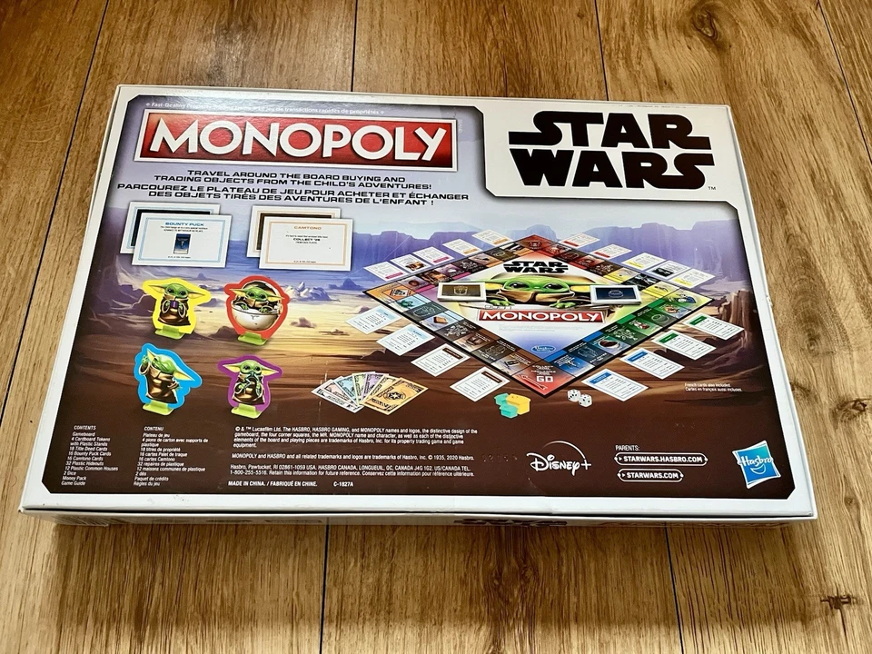Star Wars The Mandalorian Monopoly Disney Hasbro Gaming - Image 3 of 3