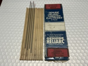 Genuine HELIARC 2% THORIA TUNGSTEN ELECTRODES (4 PCS ) Vintage