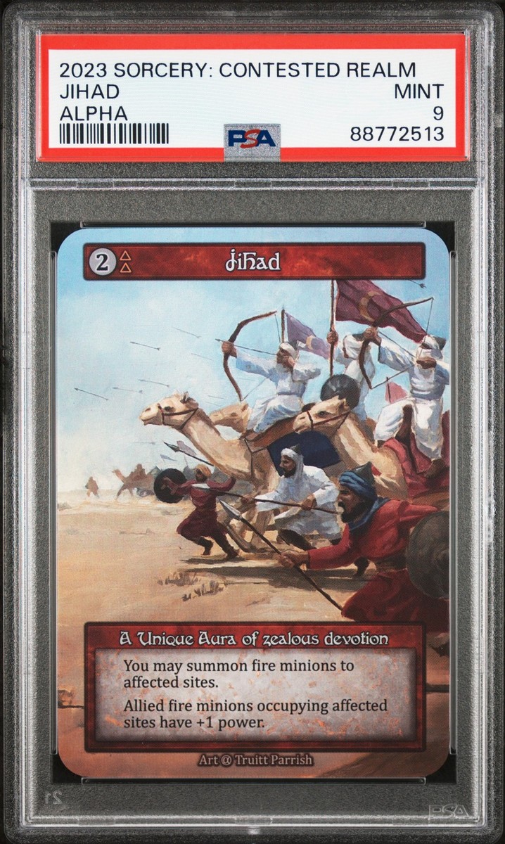 2023 SORCERY: CONTESTED REALM ALPHA JIHAD PSA 9 | eBay