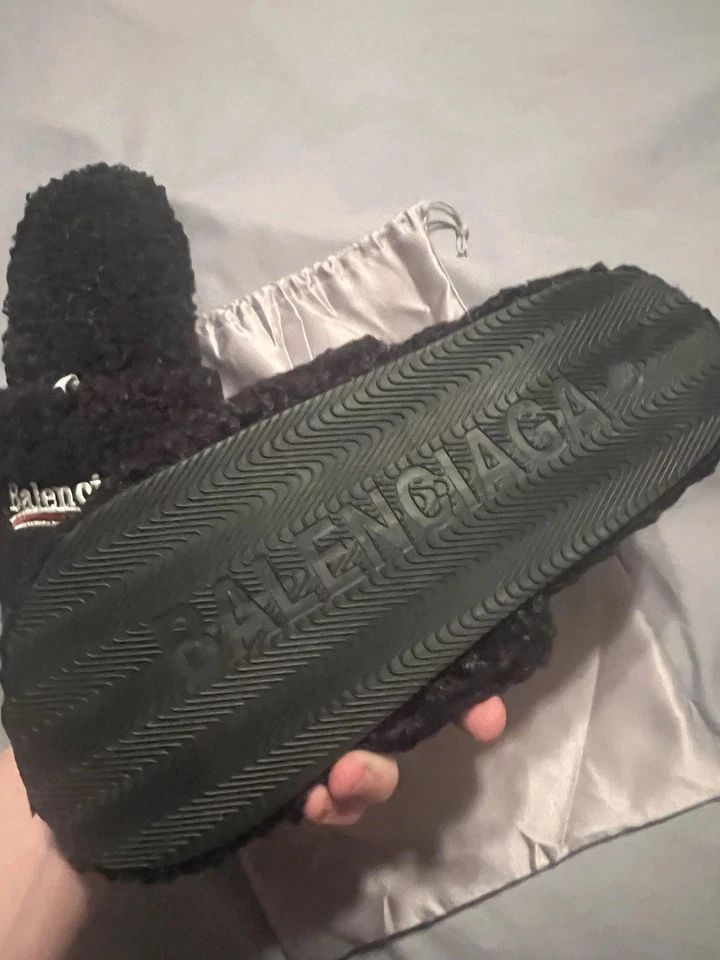 Toboganes de piel Balenciaga Negro Talla 11!!️NUEVO!!️ Foto 3 de 3