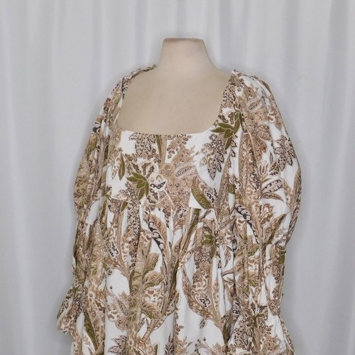 NWT!! Anthropologie PILCRO Corduroy Paisley Babydoll Mini Dress Western X-Large - Picture 7 of 16