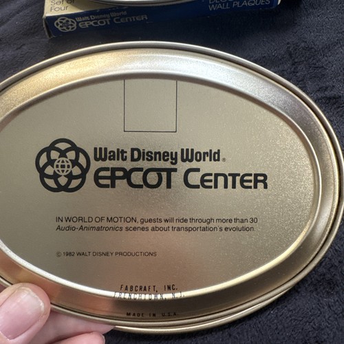 Walt Disney World Epcot Center Future World Decorative Metal Tray Wall Plaques - Picture 7 of 9