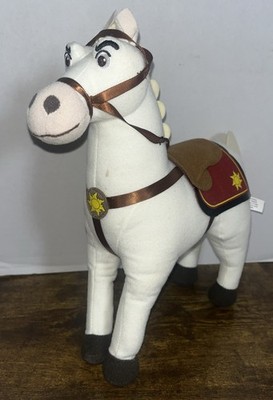 Disney Tangled Maximus White Horse Rapunzel Plush Stuffed Animal 12 