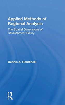 Applied Methods of Regional Analysis: the Spatial Dimen -  NEW Dennis a Rondin 2