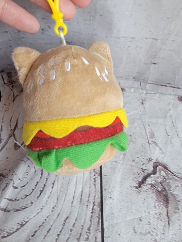 Clip zaino peluche gatto hamburger - Foto 4 di 5