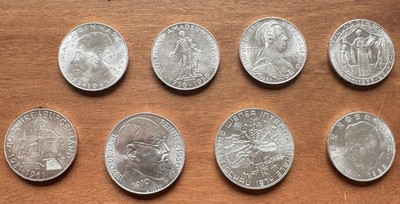 Gedenkmünzen 25 & 50 Schilling -Silber