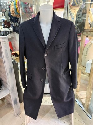 Jacke Mantel E.P.Academy Herren Blau Gemischt Kaschmir 54 Cod. AM569