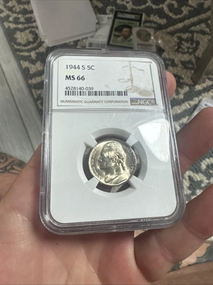 1944-S Silver War Gold Toned Jefferson Nickel NGC Graded MS66 (4557197-060) - Image 2 of 4