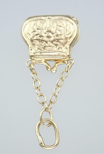 Fab Vintage Mid Century Solid 14K Gold 3D Opening Purse Scrolling Charm Pendant - Picture 9 of 16