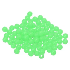 Fishing Beads Glow Hard Plastic Fish Rigs 5 mm for Catfish (500 Pack, Green)