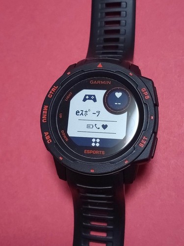 Pre-owned GARMIN Instinct Esports Edition GPS Smart Watch 45mm Black  E-Sports - 第 10/18 張圖片
