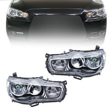 Black Housing For Mitsubishi Lancer 2008-2017 Headlights Halogen Leftright Side