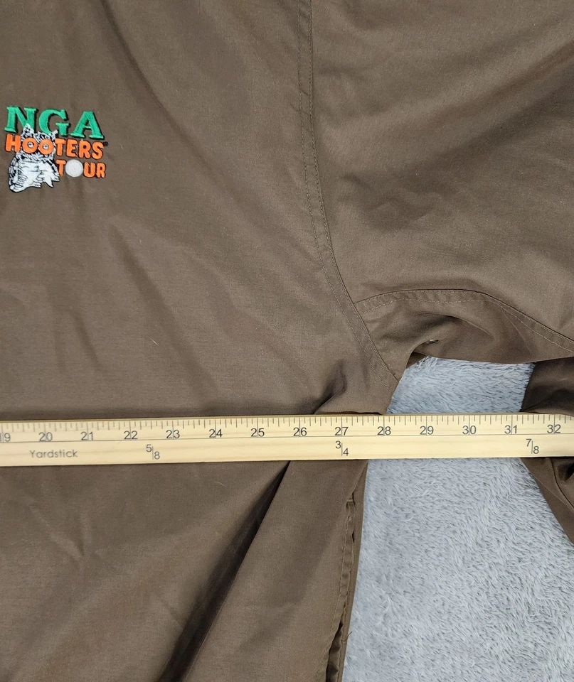 King Louie 套衫夹克男式 XL 绿色 NGA Hooters Tour 刺绣标志高尔夫 — 第 4/4 张图片