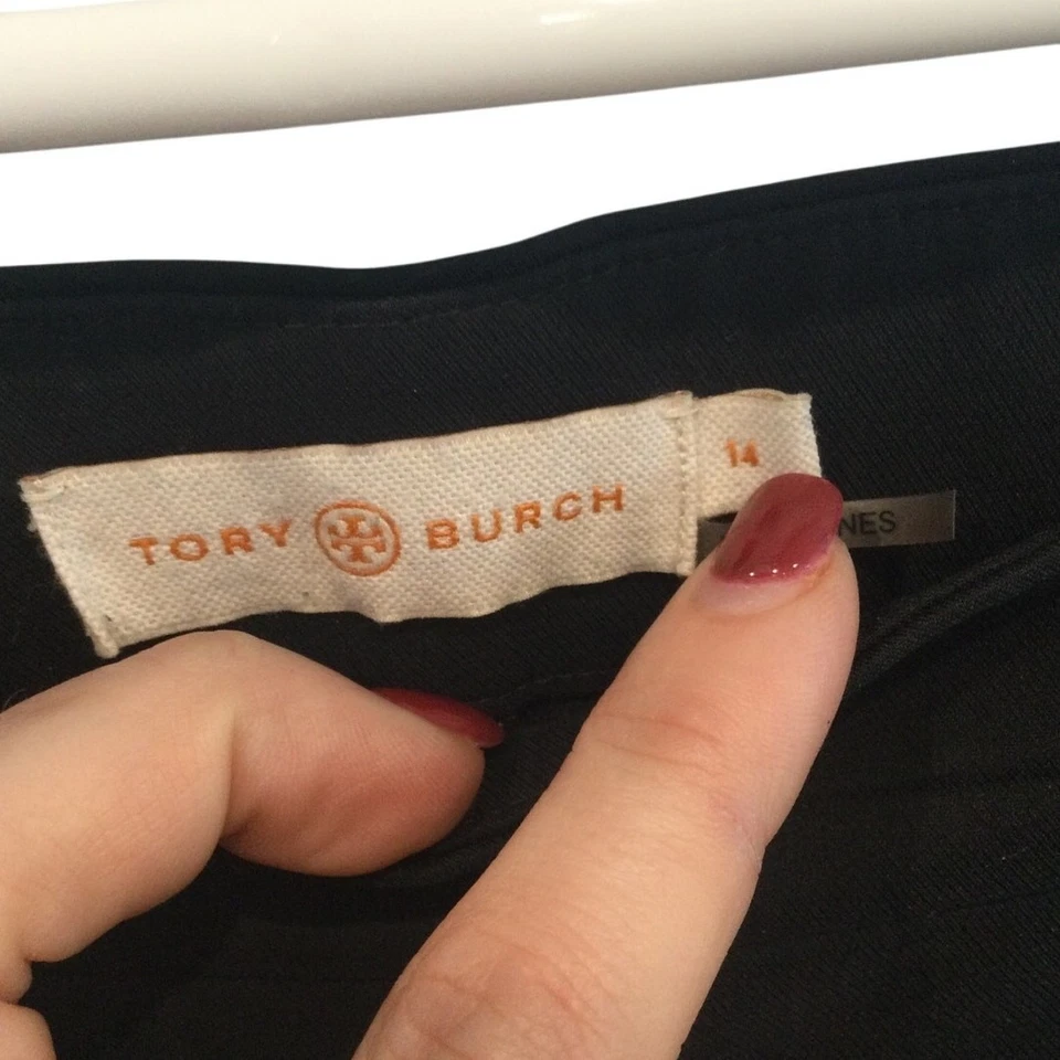Pantalones Cortos Tory Burch Mujer Talla Grande 14 Negros Clásicos Dinero Antiguo Diseñador Preppy Foto 2 de 4