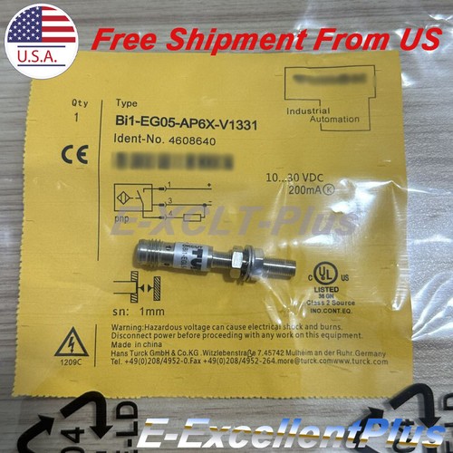 10-30VDC 200mA For Turck BI1-EG05-AP6X-V1331 4608640 Inductive Proximity Sensor - Picture 2 of 5