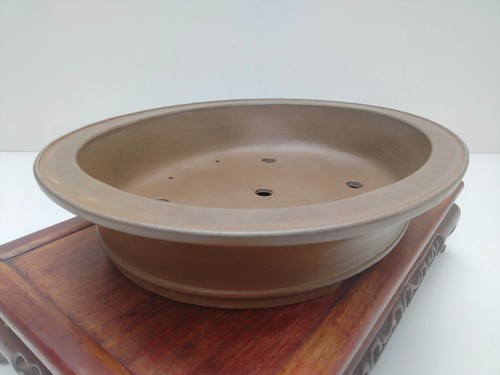 Chinese Bonsai Tree Pot TOUINKEN Unglazed Oval Width 40.5 cm/15.95 in.Large Size - Picture 8 of 19