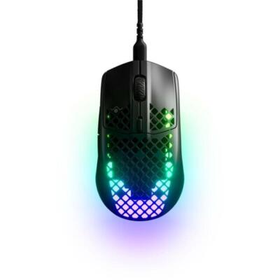 SteelSeries Aerox 3 Wired Optical Gaming Mouse - Onyx (2022 Edition)