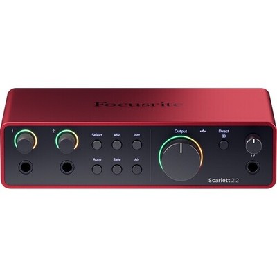 Focusrite Scarlett 2i2 4th Gen Audio Interface, 