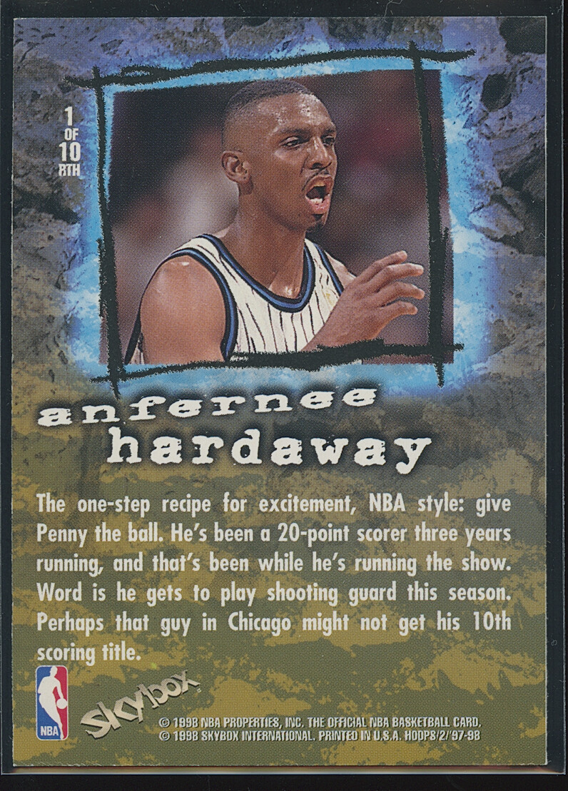 Anfernee Penny Hardaway 1997-98 NBA Hoops Rock The House | eBay