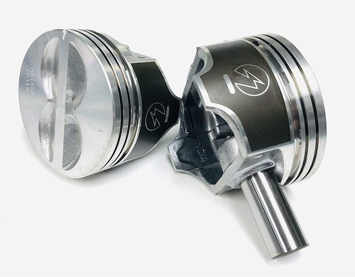 SPEED PRO Hypereutectic Flat Top Pistons+MOLY Rings for Chevy 400 w/5.7 Rod 040 - Picture 5 of 7