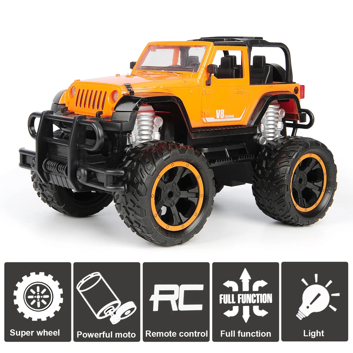 1/14 4WD Multi-function SUV Jeep Remote Control RC Off Road Jeep Car Vehicle