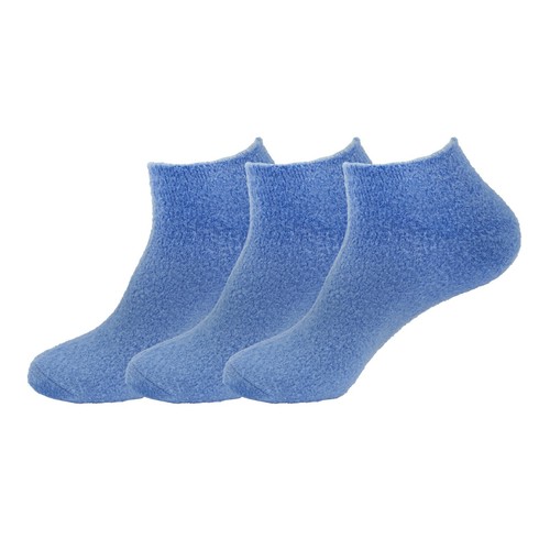 Kinelon Aloe Infused Warm Comfy Fuzzy Home Ankle Socks, 3 pares Pack - Imagen 19 de 22
