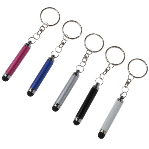 5 pièces stylos porte-clés stylets capacitifs écran tactile (couleur assortie) - Photo 12 sur 12