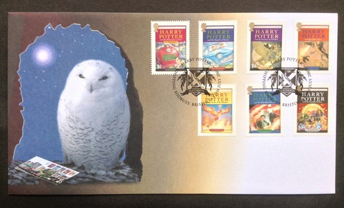 GB QEII Buckingham 2007 Harry Potter Set auf Ersttagsbrief, Slytherin S/H/S - Bild 1 von 2