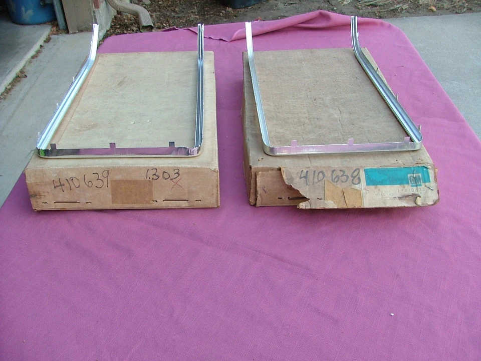 Oldsmobile F85 1972 molduras de rejilla delantera, derecha derecha, ¡nuevo! moldura, F-85 410638 410639 Foto 3 de 3