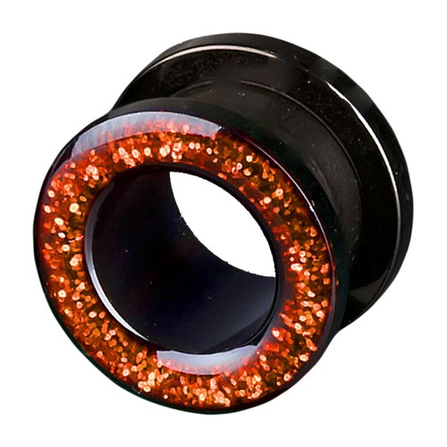 3-12mm Flesh Tunnel Plug Glitter Glitzer Acryl Kunststoff Ohr Piercing Z2c - Bild 6 von 6