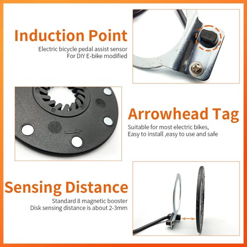 Ebike Pedal Assistant Sensor Magnet Waterproof Plug For Electric Bicycle New - Picture 4 of 14